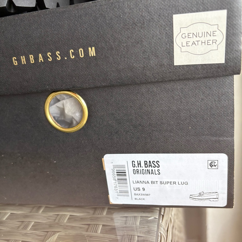 G.H.Bass Women’s Lianna Bit Lug Weejuns Loafers – Black, Size 9 & 8 New in Box - Picture 15 of 15